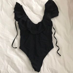 Black One Piece Swim Suit